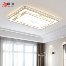 晨讯 LED吸顶灯现代简约家用大气长方形客厅灯饰2021年新款大厅主卧卧室灯具套餐三房两厅 【博雅】方50*50CM LED45W单色白光