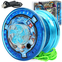 奥迪双钻悠悠球玩具火力少年王6回旋花式溜溜球悠拳英雄 yoyo球男孩 高端电动加速球-混沌魔龙