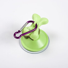 宠物外出可用便利贴宠物固定吸盘栓狗器固定牵引猫狗用品吸盘 绿色(金属扣随机)