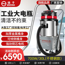 扬子（YANGZI）YZ-C1工业吸尘器工厂车间仓库铁屑粉尘地毯大功率大型吸尘机 YZ-C1 700/30商用不锈钢款