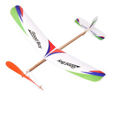 雷鸟橡皮筋动力飞机学校航模比赛专用手工拼装超轻雷神橡筋飞机 标配118盒装