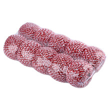 沃德多彩 棉线绳粽子绳包粽子线扎粽子棉线捆粽子绑螃蟹香肠绳子捆绑棉绳粽线绳吊牌绳麻绳捆大闸蟹绳子 红白色 10个装