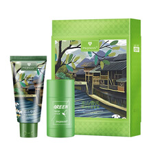 CV洗面奶控油抑痘减少黑头深层清洁保湿补水女士洁面膏收敛毛孔净肤男士洁面乳护肤品套装C&V 雪泥洗面奶+膜棒 清洁套装（高山雪泥清洁净透套装）