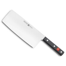 三叉（Wüsthof）不锈钢菜刀超快锋利家用切片切肉厨房刀具厨师专用手工斩切刀中式厨师刀片刀20cm 