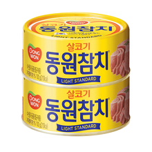 韩国进口东远Dongwon金枪鱼罐头TUNA油浸原味100g2罐装含密封盖叉 【88条码】原油100g两罐