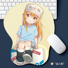 金烈鸟 初音未来2B血小板二次元鼠标垫3D立体鼠标垫护腕硅胶动漫美女鼠标手腕垫手托 血小板