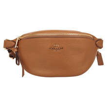 蔻驰（COACH） 奢侈品 女士大号腰包马鞍棕色牛皮革 F48738 IMLQD