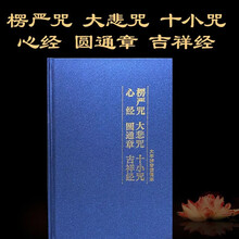 注音版心经大悲咒十小咒吉祥经圆通章经楞严咒精装本合刊经书 注音大字拼音读诵本经书硬皮精装版 【精装合刊本】