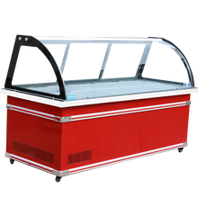 格凌诺卤菜展示柜前后双开门熟食展示柜烧烤柜鸭脖冷藏柜凉菜展示柜点菜柜商用直冷玻璃商用饭店超市水果酱菜 单冷款说明：上保鲜冷藏，下储物柜不可制冷【后开门】 200x90x128cm铜管