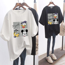 韵暖香 哺乳上衣夏季外出时尚中长款短袖喂奶衣服潮妈孕妇装产后宽松纯棉t恤竖开拉链 3697白色 XXL