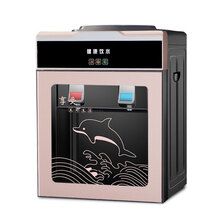 家用饮水机台式小型可制冷制热迷你型冷热两用宿舍桌面即热式饮水 钛金带玻璃门豪华款 温热