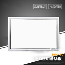 300x450集成吊顶灯LED厨卫灯30x45厨房灯面板灯 银 白光  15W