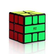 奇艺斜转魔方枫叶金字塔不规则异形魔方儿童幼儿园套装初学者比赛异型魔方玩具 SQ1-黑色