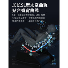 佳仁sl双导轨太空豪华舱按摩椅家用全自动全身多功能电动老人大屏操控4多维人工智能零重力Faers 豪享白/AI触屏/4筋膜机芯/双SL曲轨/头风池