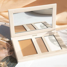 HEDONE高光修容盘 修容盘三色阴影哑光高光膏一体盘 黄金比例三色阴影高光闪粉饼遮瑕鼻影欧束 HEDONE 三色修容盘