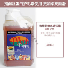 (畅意宠物生活)澳洲Plush Puppy比熊泰迪强效护毛素柔顺蓬松PP猫狗狗香波沐浴液 原装500ML指甲花香波