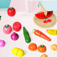 QZMEDU 儿童过家家玩具水果切切看宝宝过家家玩具厨房蔬菜切切乐亲子互动套装玩具