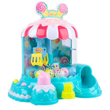 稚气熊 网红儿童迷你抓娃娃机玩具小型夹公仔机家用扭蛋机糖果女孩抓抓乐 教学抓球机【充电池版】