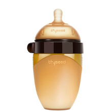 世喜奶瓶 婴儿奶瓶 宝宝断奶奶瓶 新生儿奶瓶奶嘴（10个月以上）宽口径硅胶吸管奶瓶240ml TB24 送手柄带吸管