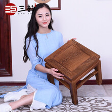 三韵红木家具非洲鸡翅木（学名：非洲崖豆木）原木小方凳中式仿古矮凳实木凳勾角凳家用换鞋凳小板凳小木凳 方凳