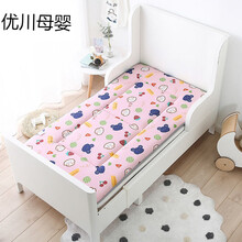 棉春夏季儿童床垫幼儿园床褥婴儿床垫褥宝宝午睡褥子透气加厚褥 可爱多(正面全棉+反面透气网) 70x140cm