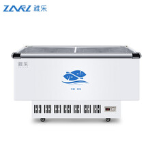 稚乐 商用展示冷柜岛柜点菜冰柜雪糕柜大容量展示冰柜制冷超市商用展示柜冰柜保鲜冰箱玻璃门 1.2米升级款数显铜管冷冻