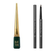 BLUETHIN权杖睫毛膏 防水防汗不易晕染自然卷翘纤长 根根分明“太阳花”睫毛学生网红款 权杖睫毛膏+眉笔