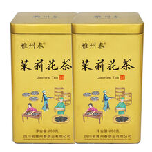 茉莉花茶2021新茶叶浓香型四川雅安花毛峰雅州春飘雪散装500g 精选花茶