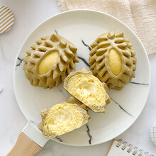 九分饱儿童馒头水果包子速食速冻纯手工果蔬宝宝营养早餐包点面点 顺丰冷链 榴莲包*4包（16个）