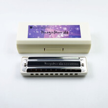 BoogieMan初学 十孔布鲁斯蓝调10孔口琴 BM Boogie man 降E调【白色琴格】