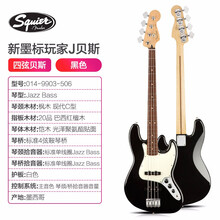 芬达Fender Player玩家贝斯墨芬新墨标Precision/JAZZ BASS电贝司 黑色9903506|红檀木指板|四弦J型