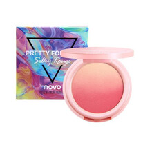 novo 甜蜜粉嫩渐变腮红裸妆自然好气色双色腮红盘胭脂美妆 02#