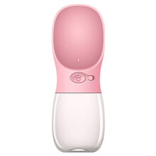 宠物狗狗随行杯外出用品户外喝水喂水饮水器泰迪便携式水壶水瓶水杯狗狗喝水器外出 樱花粉350ml