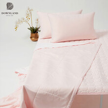DOWNLAND 纤维被 夏凉被子学生宿舍被芯抗菌被褥单双人冷感空调被Cool Fresh夏薄被 粉色200*230cm