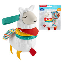 费雪婴儿玩具小水獭小海马健身架安抚哄睡婴幼儿童玩具 缤纷萌宠羊驼摇铃 FXC20