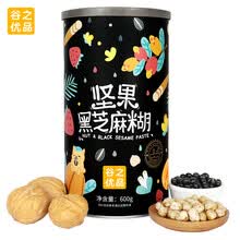 谷之优品 坚果黑芝麻糊600g 芝麻山药魔芋粉代餐粥