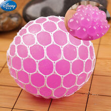 迪士尼（Disney）压力发泄球学生恶心玩具儿童捏捏球神器成人葡萄减压球解压捏捏乐男孩女孩礼物 水晶紫色 大号6cm