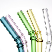 竹节吸管 耐热玻璃吸管 懒人吸管 孕妇专用吸管 汁豆浆牛奶吸管 墨绿色