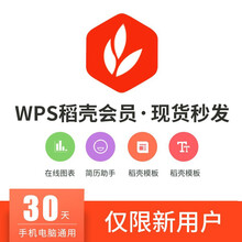 wps稻壳会员vip1年卡372天 PPT稻壳vip模板简历下载云字体激活码 稻壳会员7天
