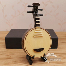 京炫（JINGXUAN)民乐古筝二胡琵琶柳琴迷你乐器模型摆件中阮葫芦丝笙扬琴古琴竹笛 10厘米月琴【送盒子支架】