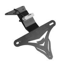 春风250SR 改装牌照架专用不锈钢架 CF250转向灯战斗短尾车牌配件定制 车牌架+钛色牌照灯