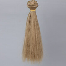 新品BJD陶瓷娃娃假发SD刘海高温丝可儿ob棉花娃多色加厚发排假毛材料 24# 横长1米竖长5厘米刘海