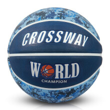 克洛斯威(CROSSWAY)篮球7号球比赛训练专用室内室外水泥地通用橡胶吸湿PU篮球 L590 蓝色L590 7号球