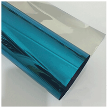 单向反光镜面隔热膜防爆膜太阳膜玻璃膜阳台遮光窗户贴纸家用 蓝银 120x3000cm