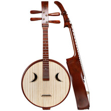 乐海 中阮乐器徐阳牌阮族特氏古夷苏木材质钢品皇室贵族头饰演奏级中阮DWZ3