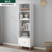 北欧客厅三角形角柜  墙角柜卧室简易转角柜餐厅储物柜边角柜 领道（LINGDAO） 暖白色（50*30*180） 组装