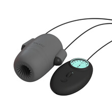 GALAKU日本 男用 电动手动飞机杯  耐力器 自慰 成人情趣性用品 灰色贯通螺旋缠绵紧贴电动飞机杯