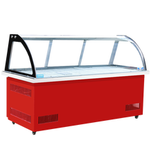 格凌诺卤菜展示柜前后双开门熟食展示柜烧烤柜鸭脖冷藏柜凉菜展示柜点菜柜商用直冷玻璃商用饭店超市水果酱菜 双冷双控说明：上保鲜冷藏，下冷藏冷冻可调【后开门】 130x90x128cm铜管