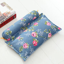 多功能艾草颈椎枕头颈椎艾草枕头护颈椎枕头颈椎枕头 方深蓝花艾草枕