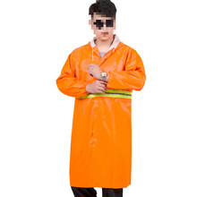 环卫大褂雨衣精品环卫工雨衣保洁雨衣园林路政工作雨衣长款可印字洗车手套 环卫大褂雨衣